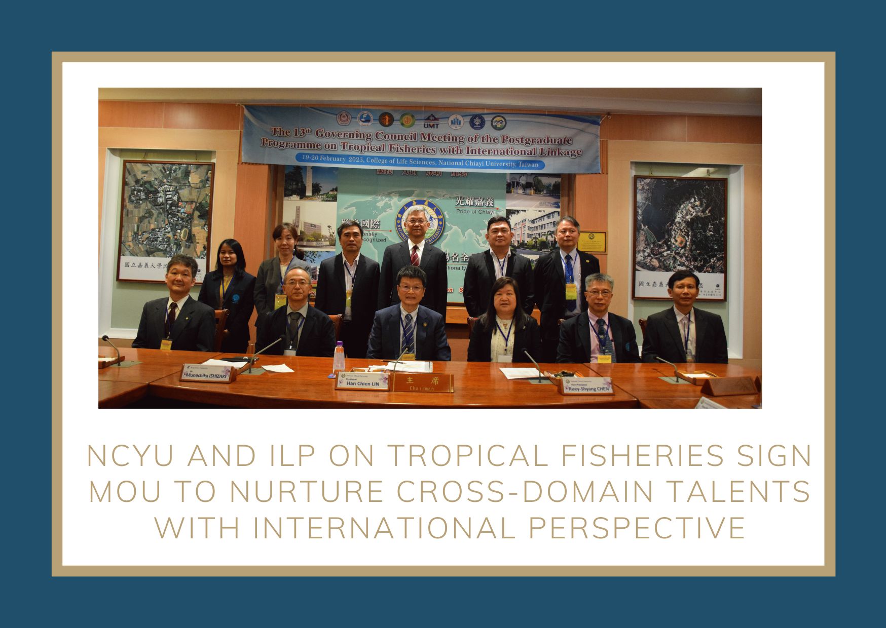NCYU and ILP on Tropical Fisheries Sign MOU to Nurture Cross-Domain Talents with International Perspective