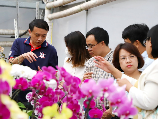 越南國家藥用材料研究所團隊參訪園藝技藝中心。