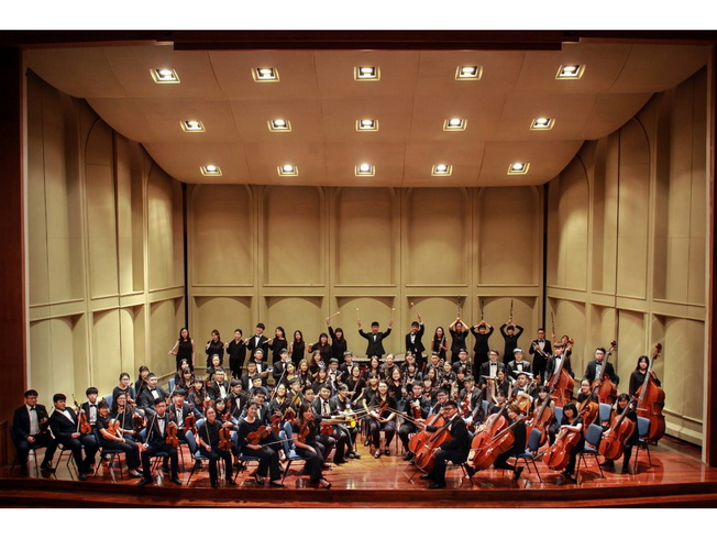 嘉義大學交響樂團。（照片由音樂系提供）