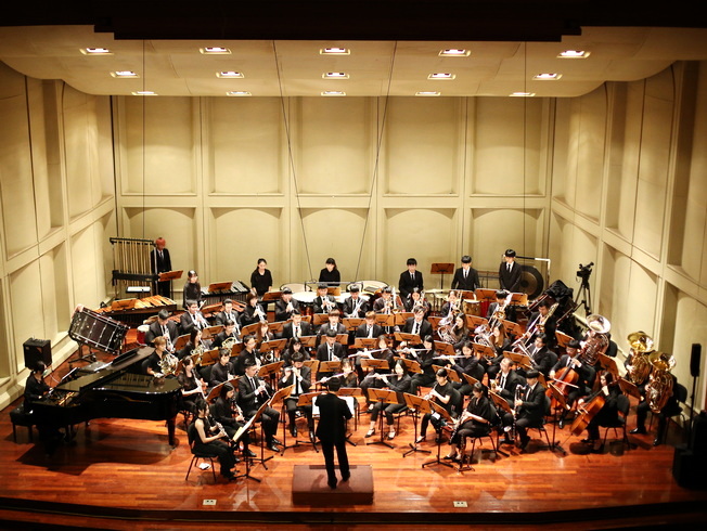 嘉大音樂學系管樂團12月6日將與清華大學管樂團舉行交流音樂會。(照片由主辦單位提供)