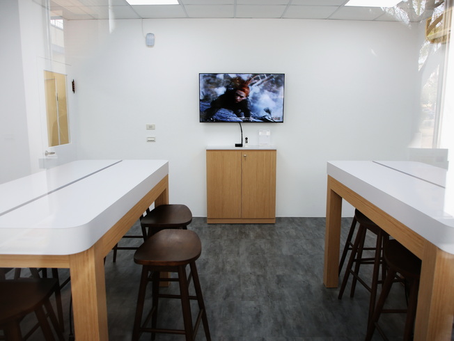 「Apple體驗交流中心」，備有Apple硬體設施與寬敞的教學空間，歡迎嘉大師生預約使用。