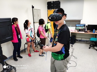 學員體驗實驗室所開發的虛擬實境的遊戲